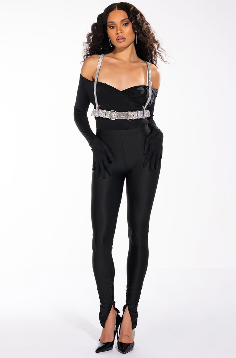 ICE SCUBA RUCHED ANKLE LEGGINGS