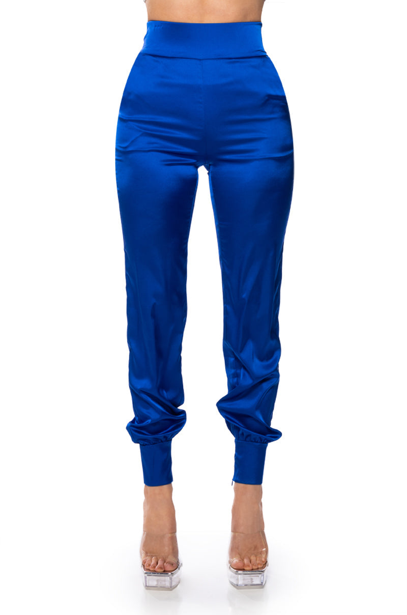 STARS IN THE SKY RHINESTONE SATIN PANTS