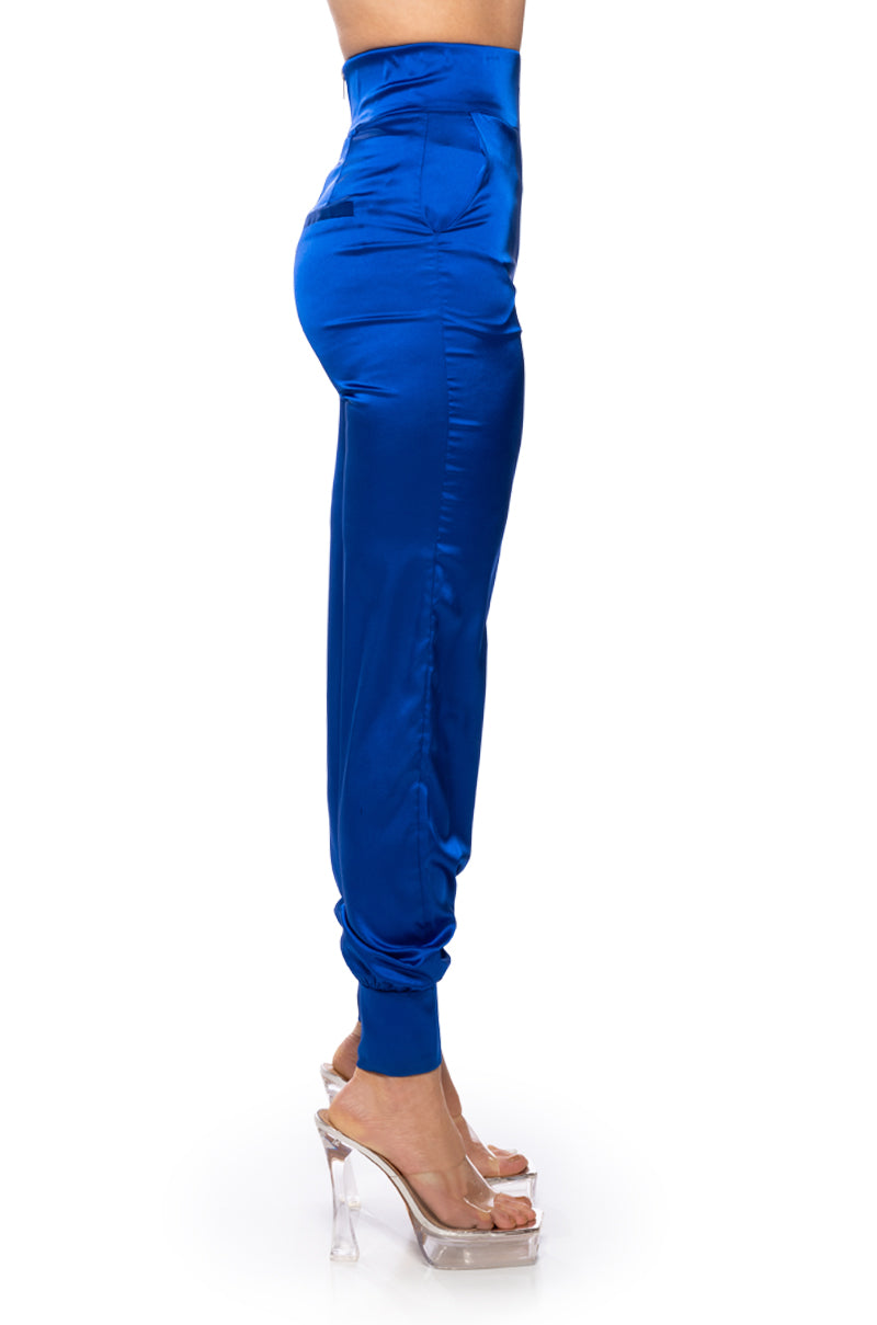 STARS IN THE SKY RHINESTONE SATIN PANTS