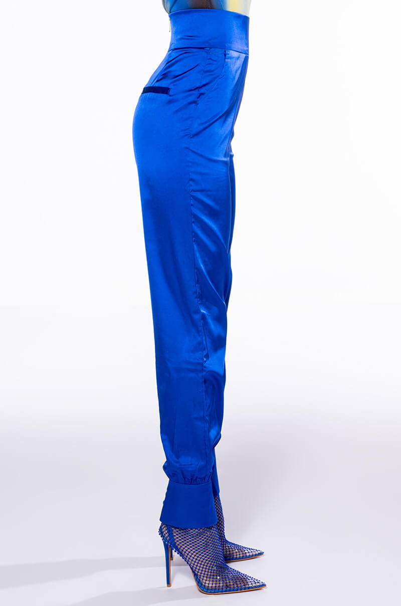 STARS IN THE SKY RHINESTONE SATIN PANTS
