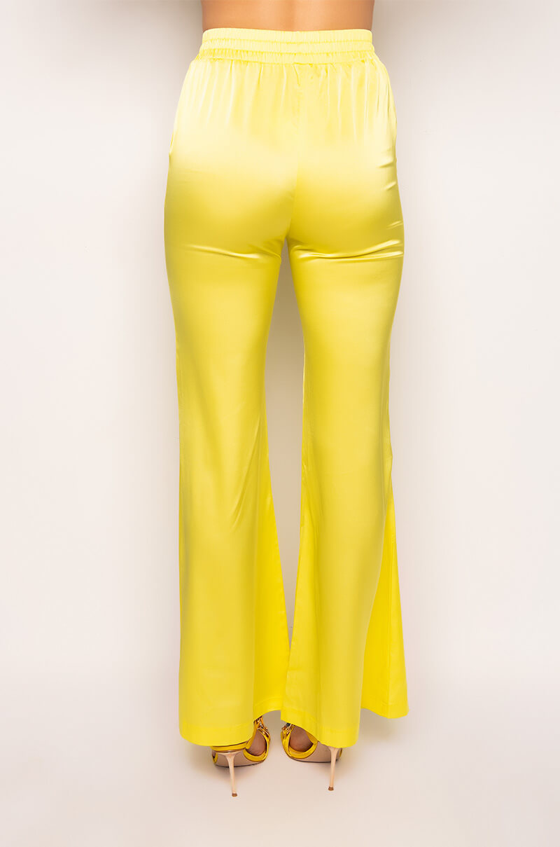 STAY GOLD SATIN WIDE LEG PANT