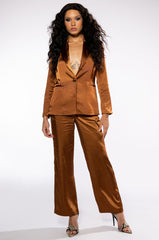 STAY RADIANT SATIN BLAZER