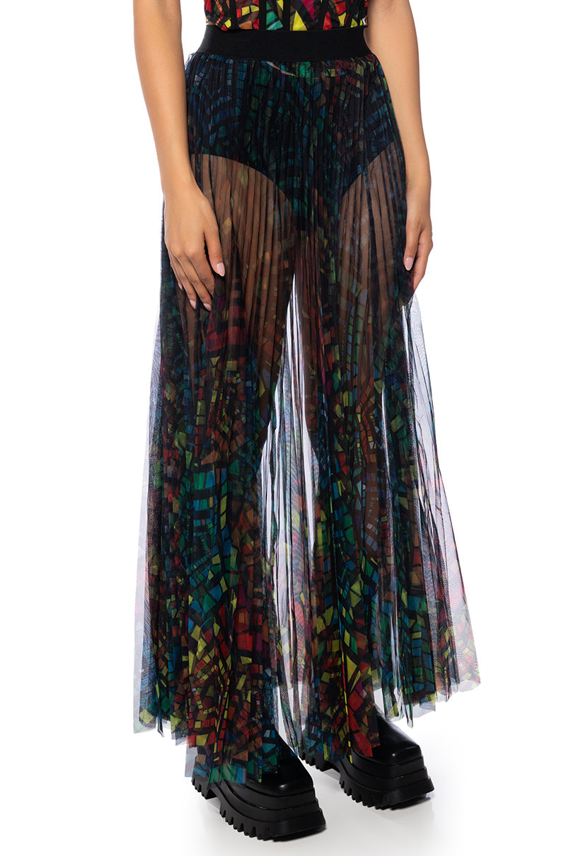 SUNDAY CANDY MESH MAXI SKIRT