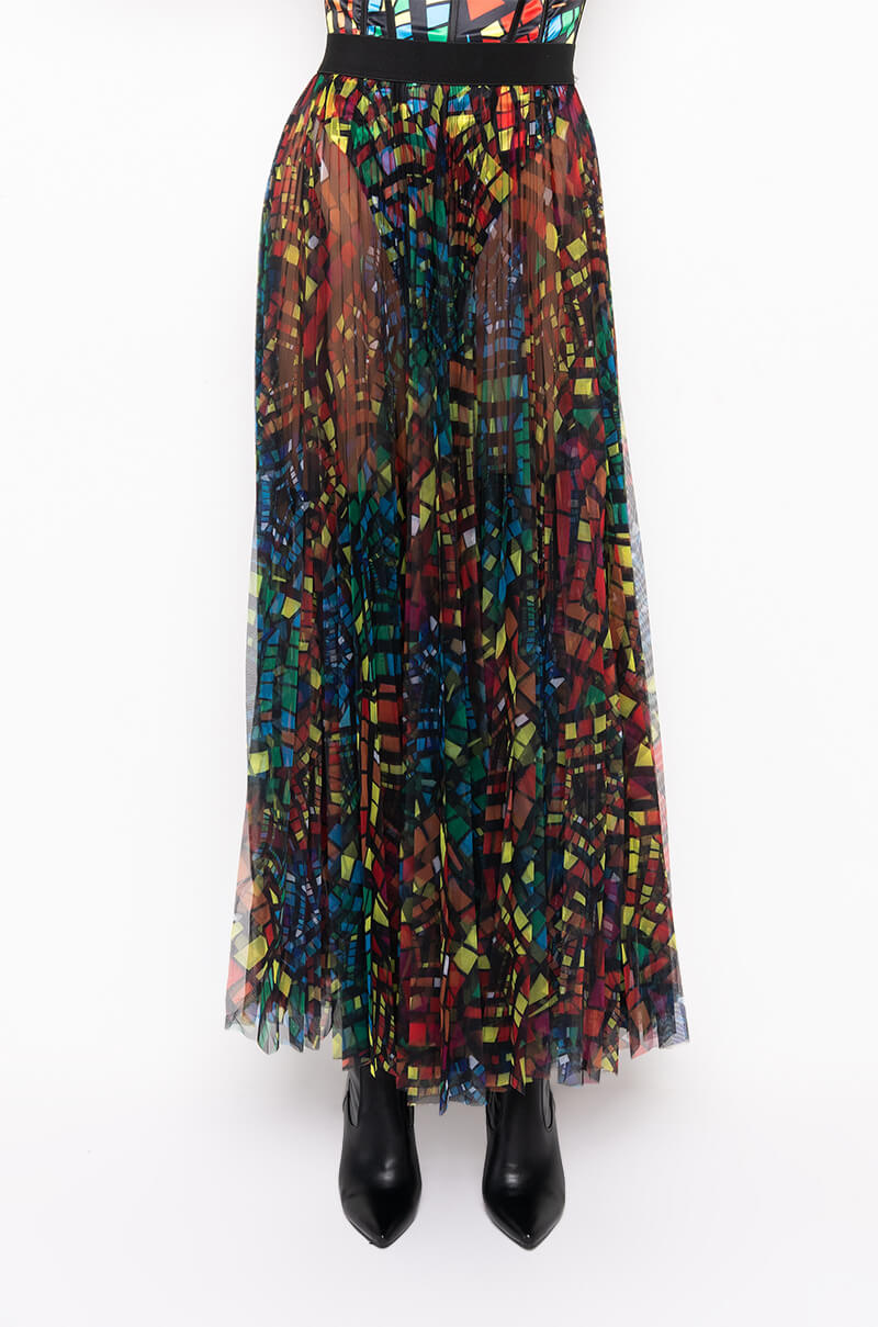 SUNDAY CANDY MESH MAXI SKIRT