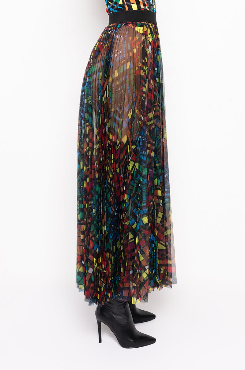 SUNDAY CANDY MESH MAXI SKIRT