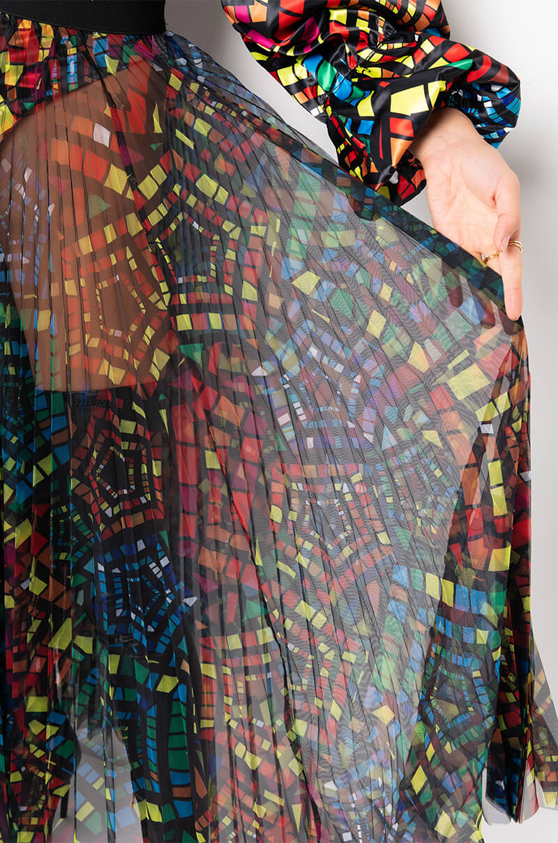 SUNDAY CANDY MESH MAXI SKIRT