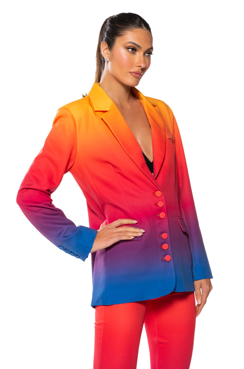 SUNSET IN PARADISE OMBRE BLAZER