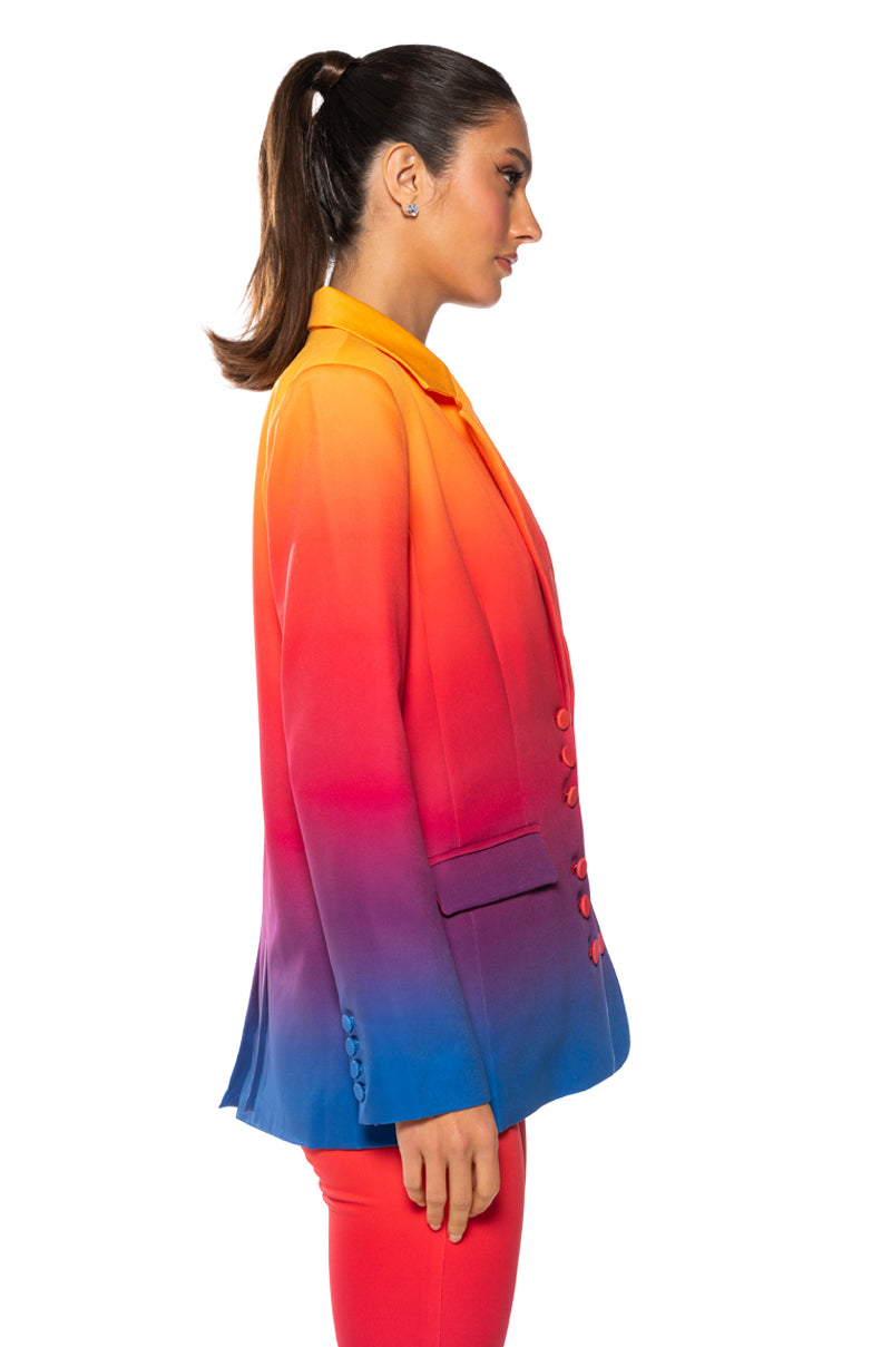SUNSET IN PARADISE OMBRE BLAZER