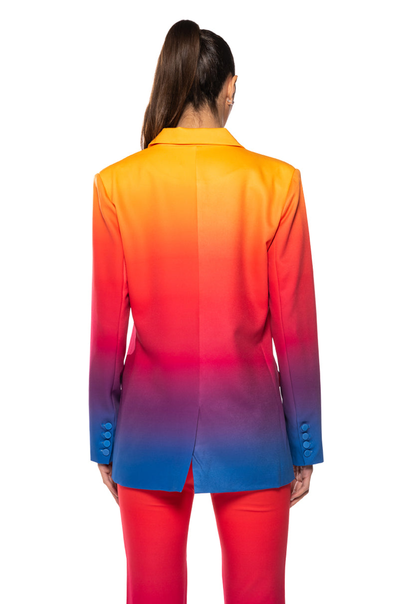 SUNSET IN PARADISE OMBRE BLAZER