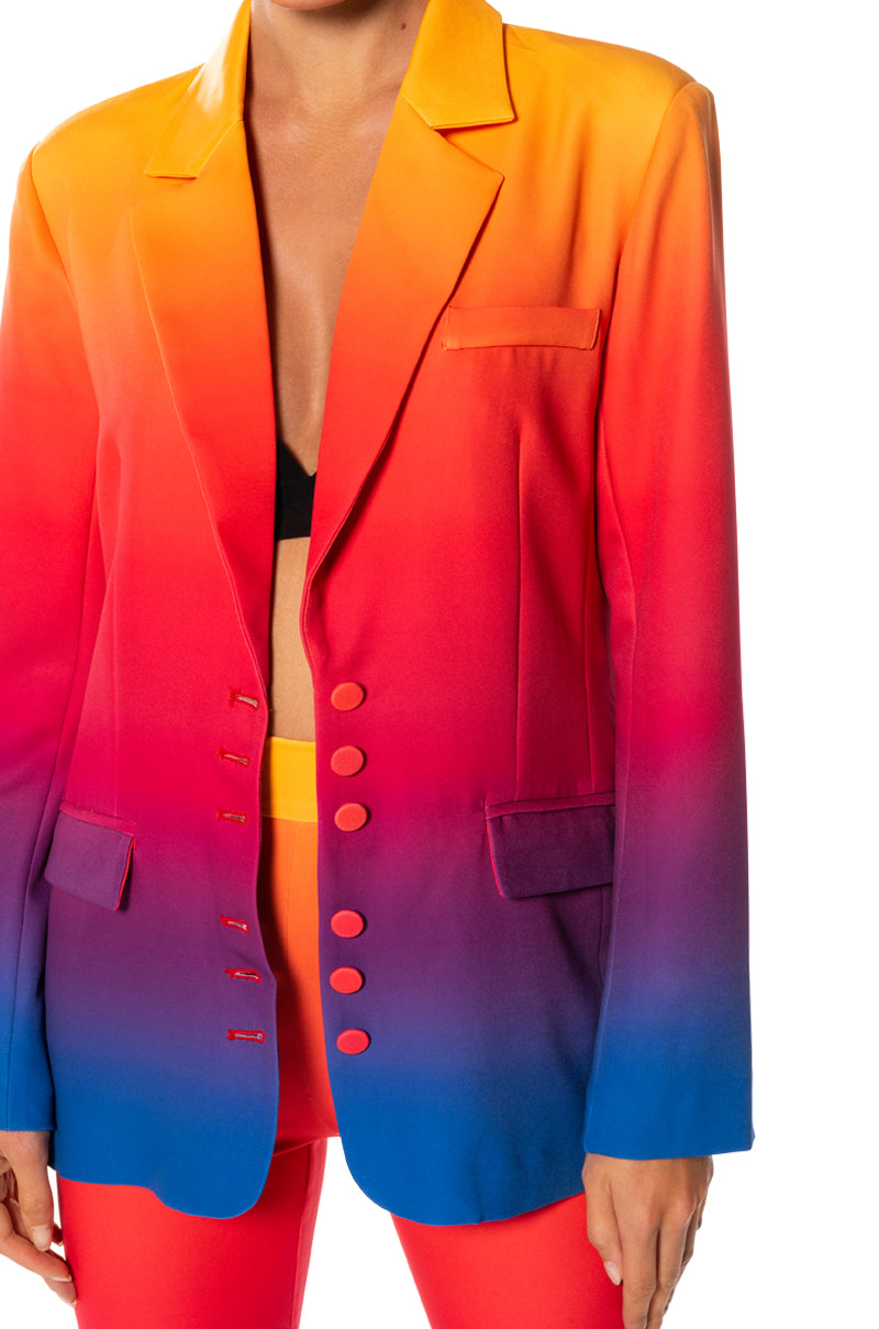 SUNSET IN PARADISE OMBRE BLAZER