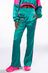 SATIN WIDE LEG JOGGER