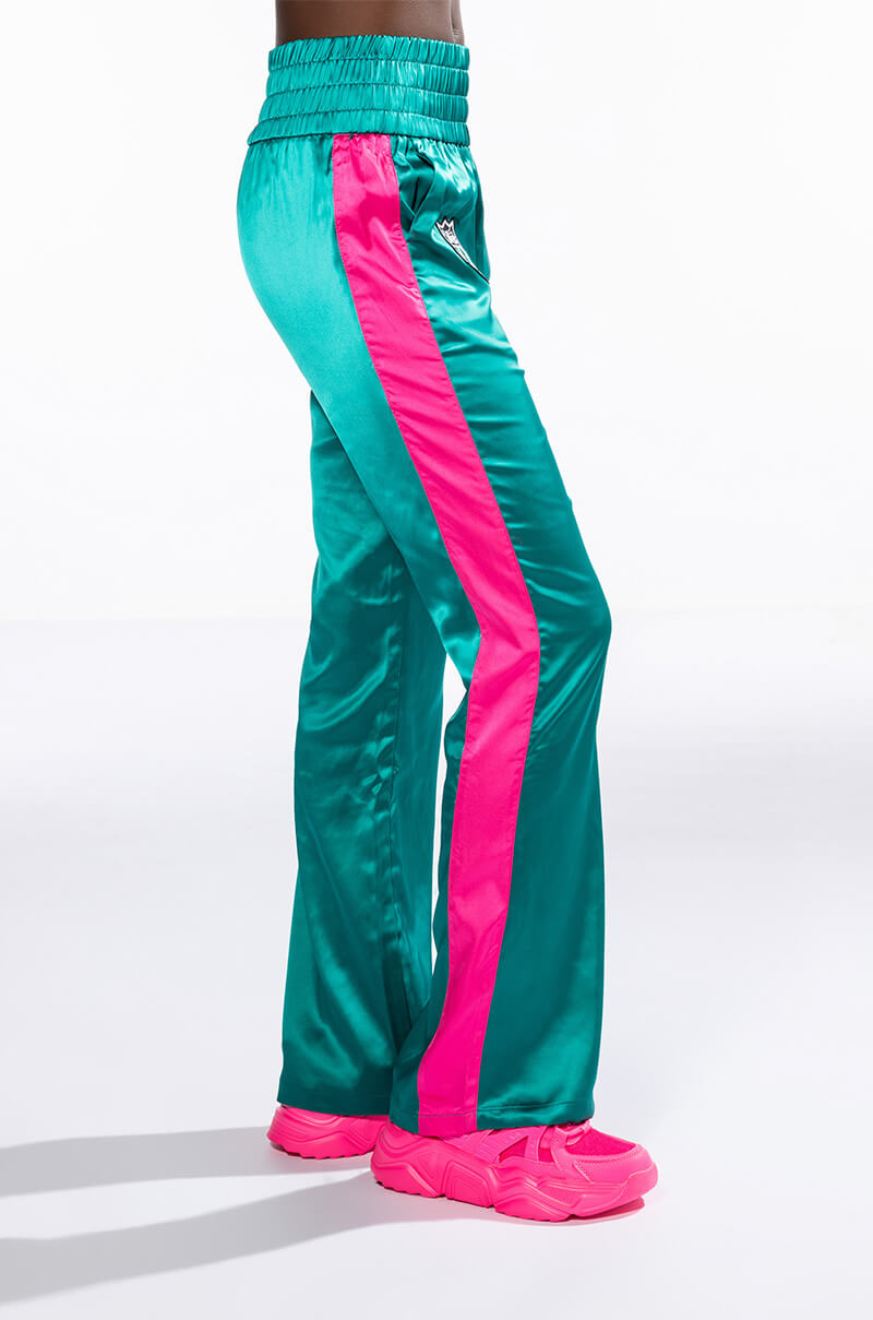 SATIN WIDE LEG JOGGER