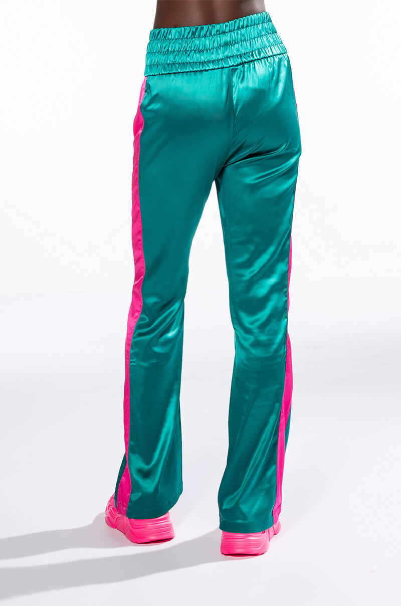 SATIN WIDE LEG JOGGER
