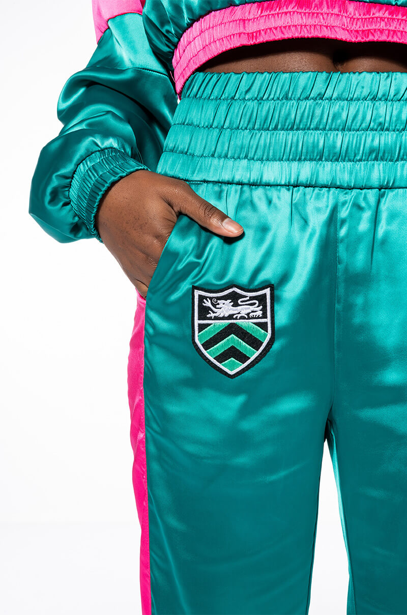 SATIN WIDE LEG JOGGER