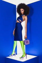 TAKE CONTROL BANDAGE MIDI SKIRT