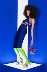 TAKE CONTROL BANDAGE MIDI SKIRT