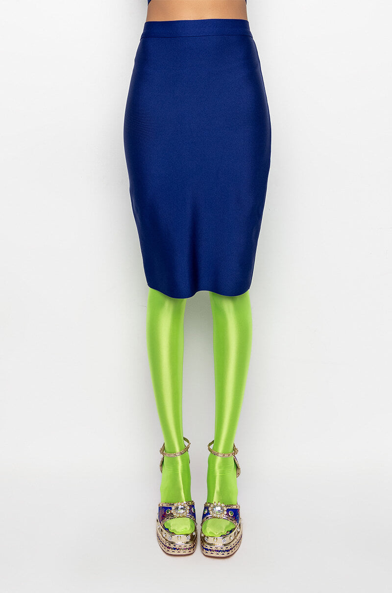 TAKE CONTROL BANDAGE MIDI SKIRT