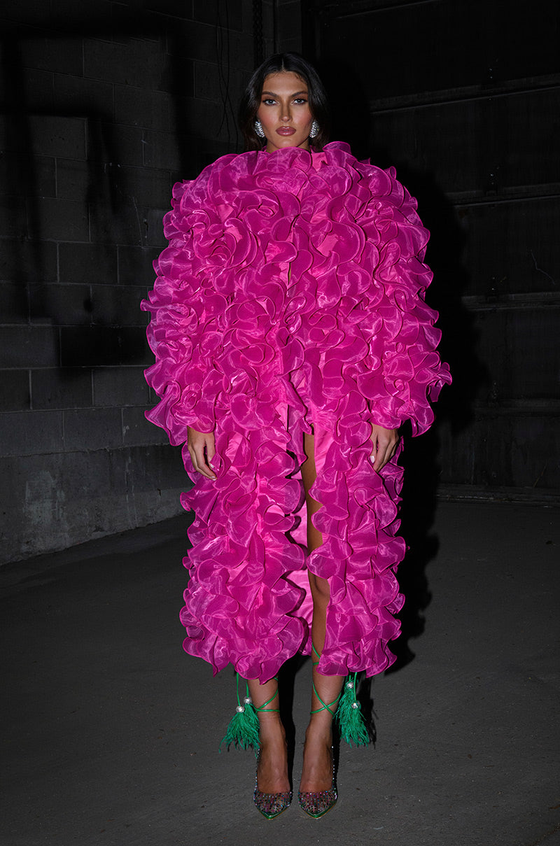 TAKE NOTES RUFFLE DUSTER