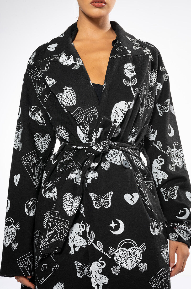 TATTOO LOVER TRENCH COAT