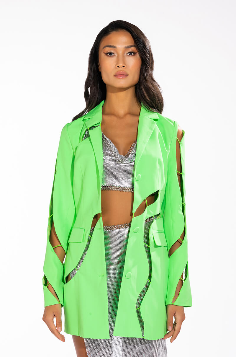 THE BEST PART CUT OUT BLAZER
