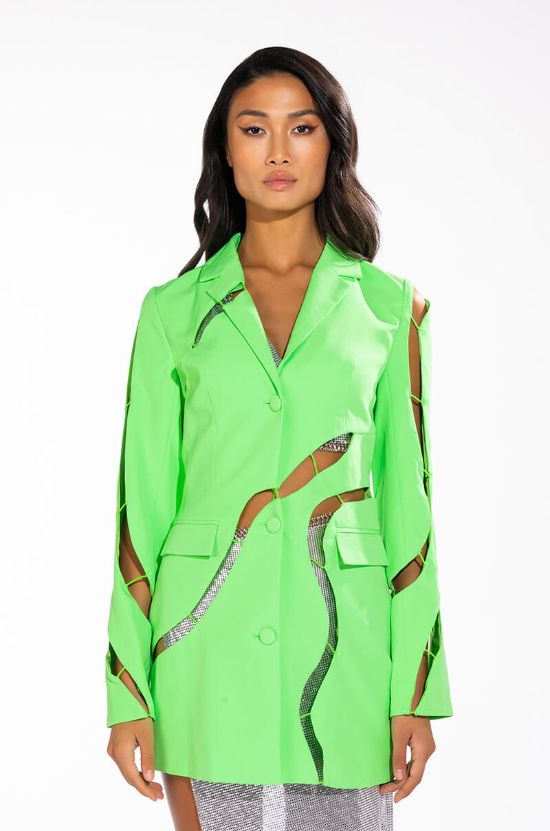 THE BEST PART CUT OUT BLAZER