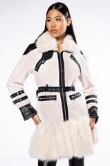 THE MET FAUX FUR COAT