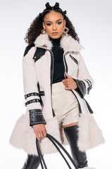 THE MET FAUX FUR COAT