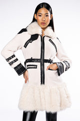 THE MET FAUX FUR COAT