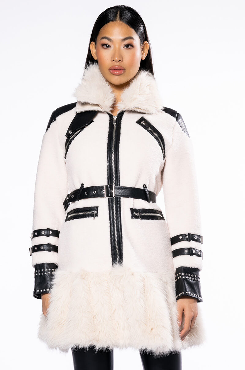 THE MET FAUX FUR COAT