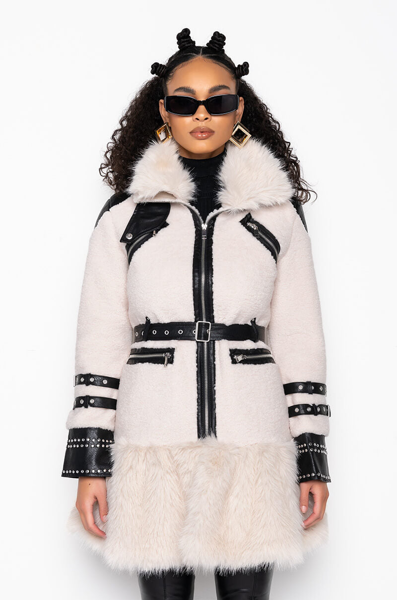THE MET FAUX FUR COAT