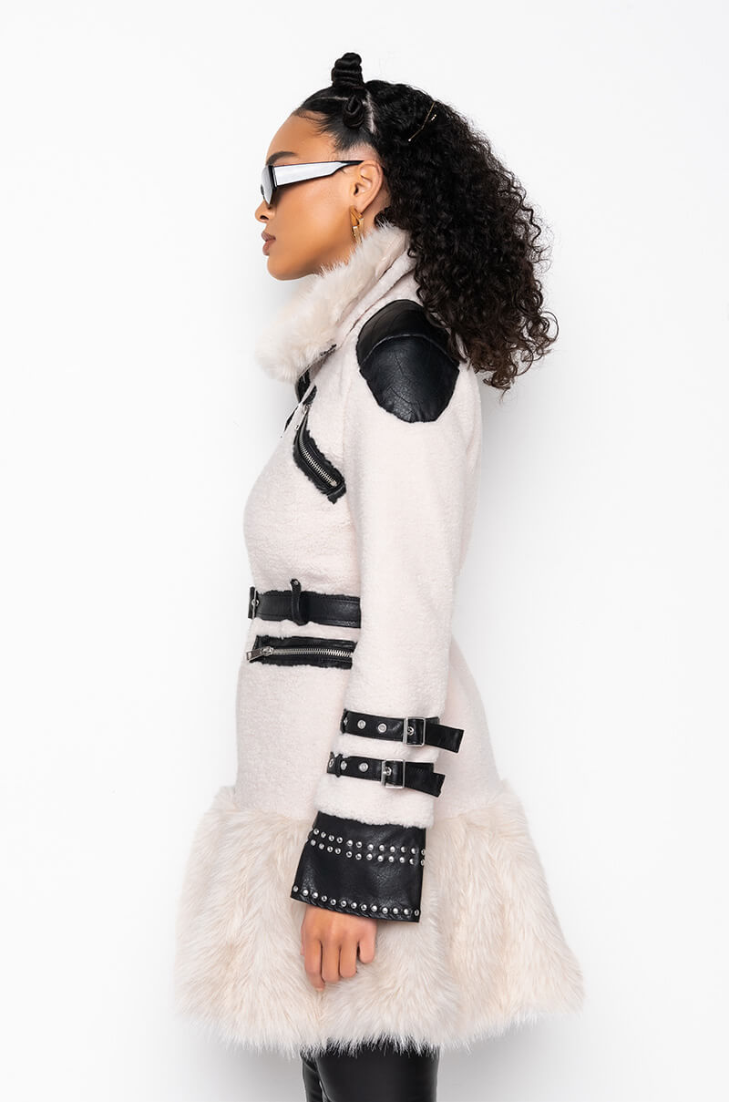 THE MET FAUX FUR COAT