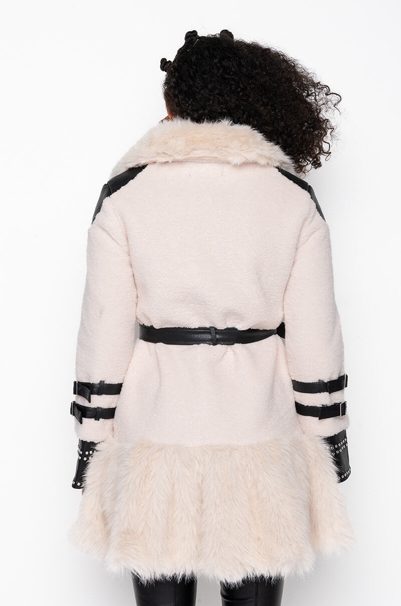 THE MET FAUX FUR COAT