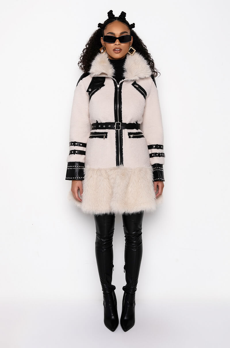 THE MET FAUX FUR COAT