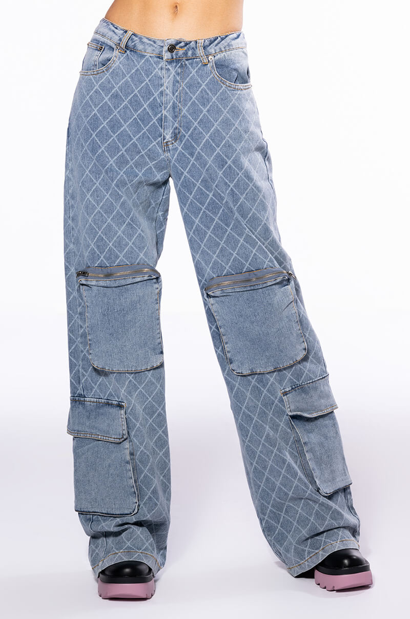 TIANNA RELAXED CARGO JEANS