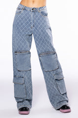 TIANNA RELAXED CARGO JEANS