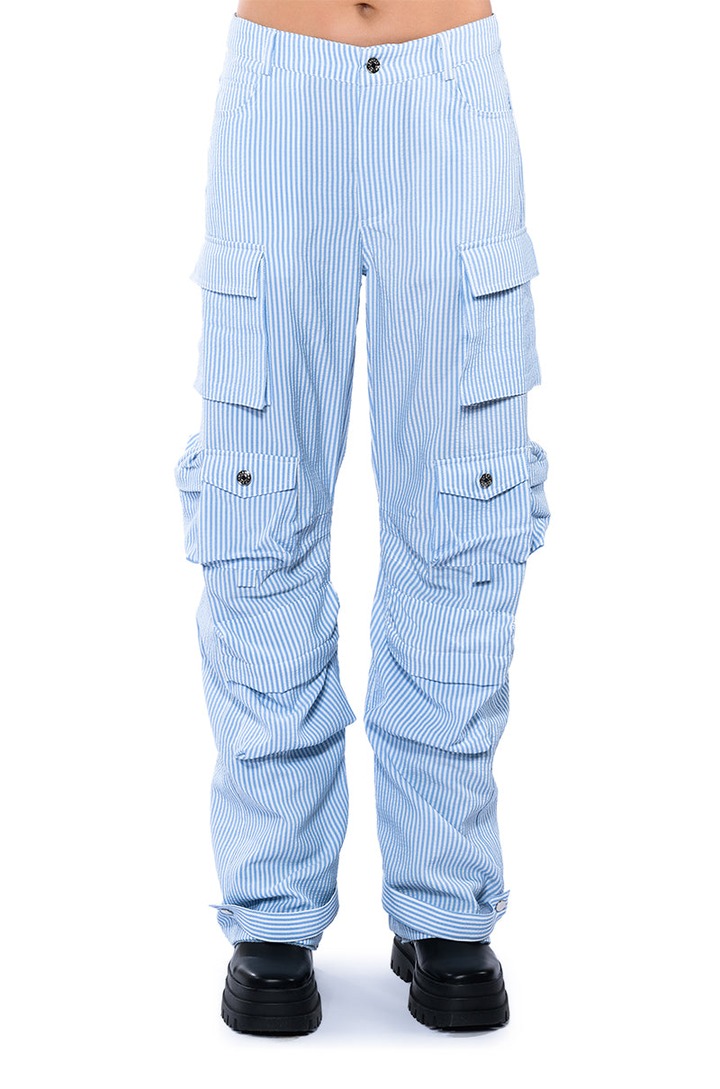 TOTO SEERSUCKER CARGO PANT