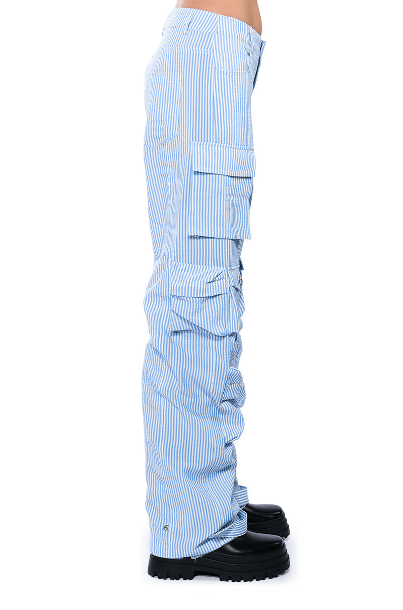 TOTO SEERSUCKER CARGO PANT