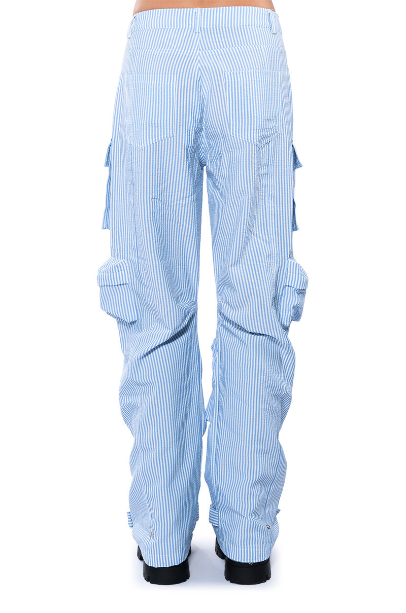 TOTO SEERSUCKER CARGO PANT