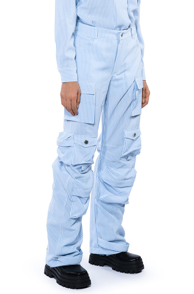 TOTO SEERSUCKER CARGO PANT