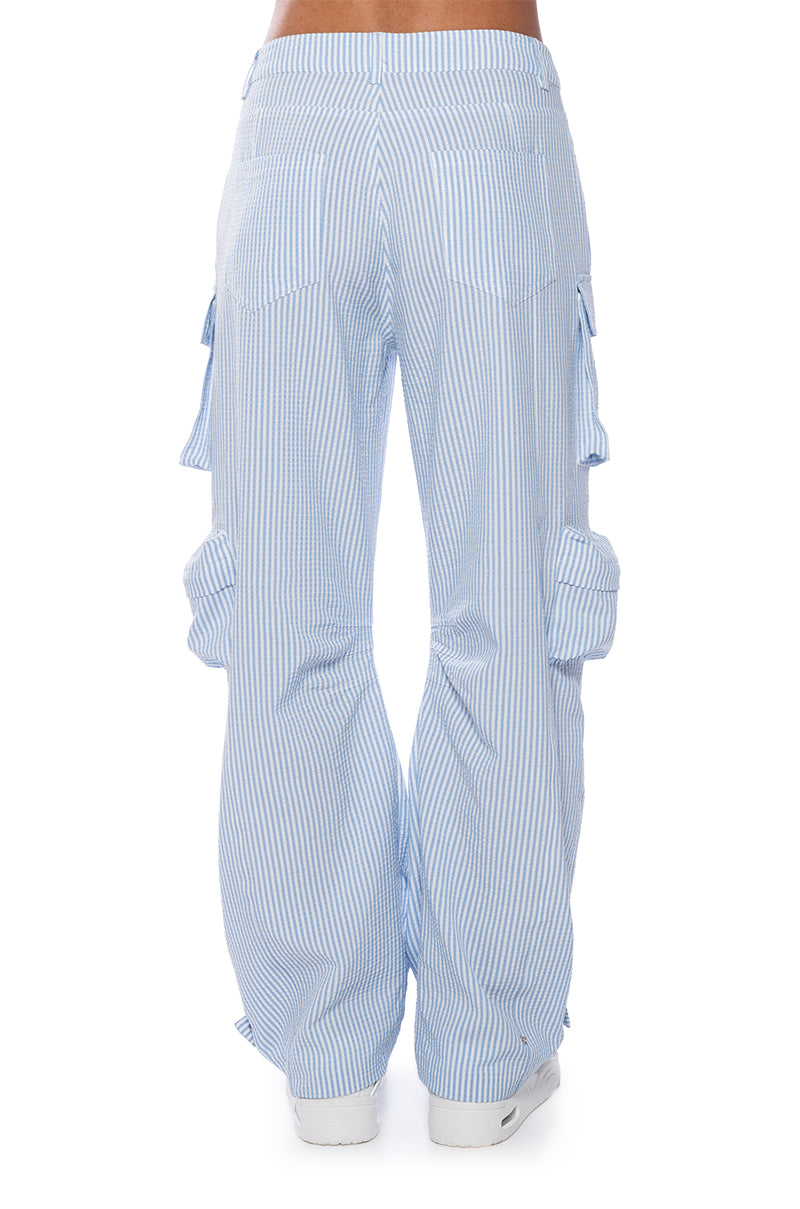 TOTO SEERSUCKER CARGO PANT