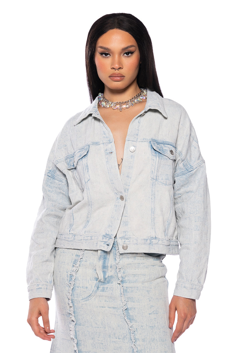 ULTRA BLEACH WASH DENIM JACKET