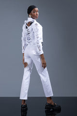 ULTRA DISTRESSED CROP DENIM JACKET