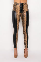 VENOM LACE UP PU TROUSER