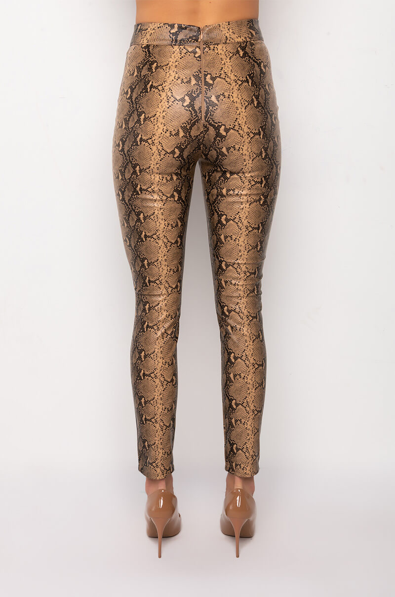 VENOM LACE UP PU TROUSER