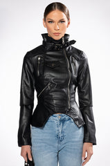WALK THIS WAY PU MOTO JACKET