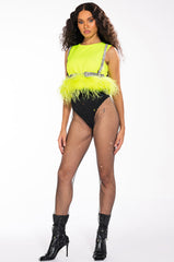 YOU CANT HANDLE THIS MESH RHINESTONE PANT