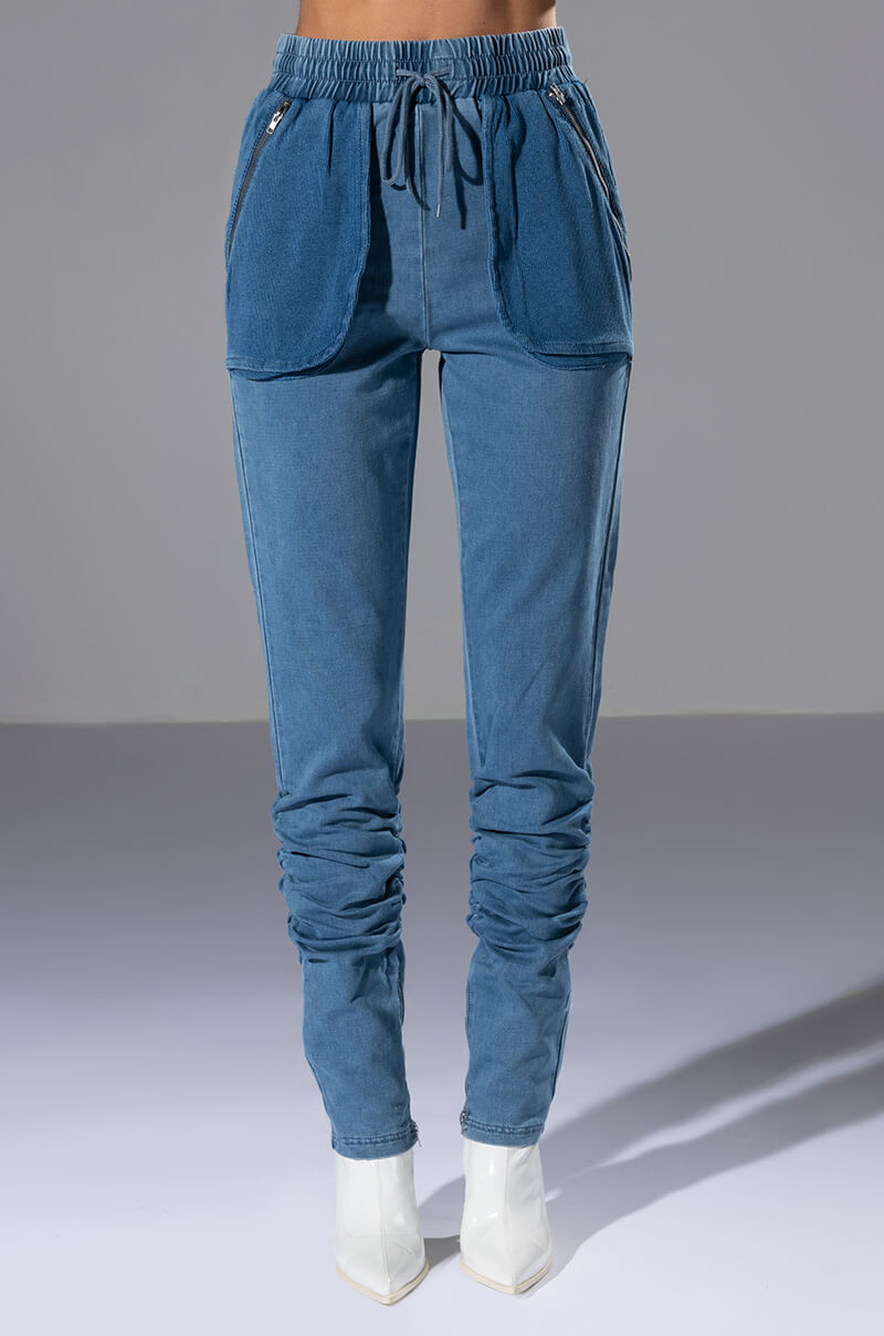 YOU OUGHTA KNOW DENIM JOGGER