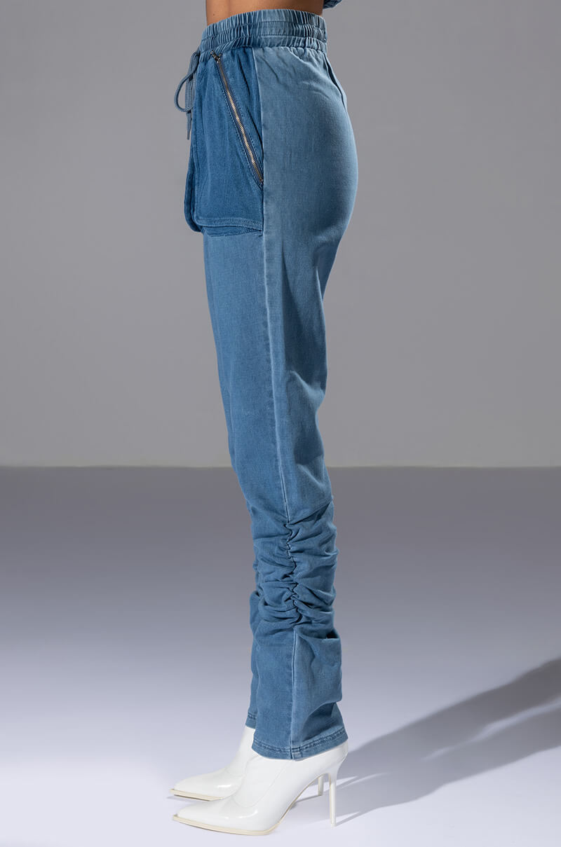 YOU OUGHTA KNOW DENIM JOGGER