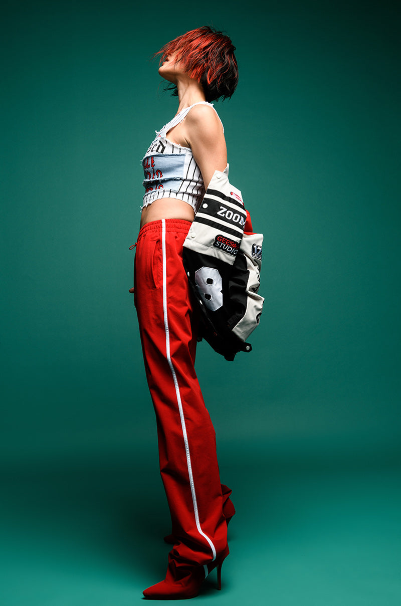 ZOOM ZOOM TWO IN ONE BOMBER SKIRT SET